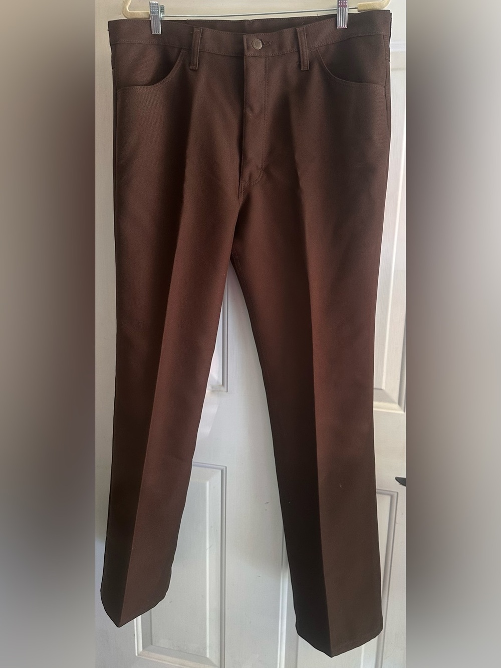 Wrangler Men's Dark Brown Dress Pants